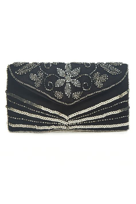 small black evening clutch.